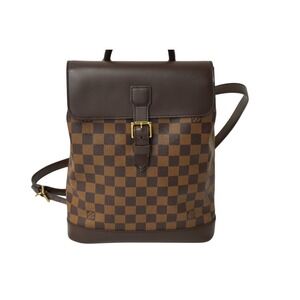 Louis Vuitton Damier Soho brown backpack Brown daypack Ebene leather